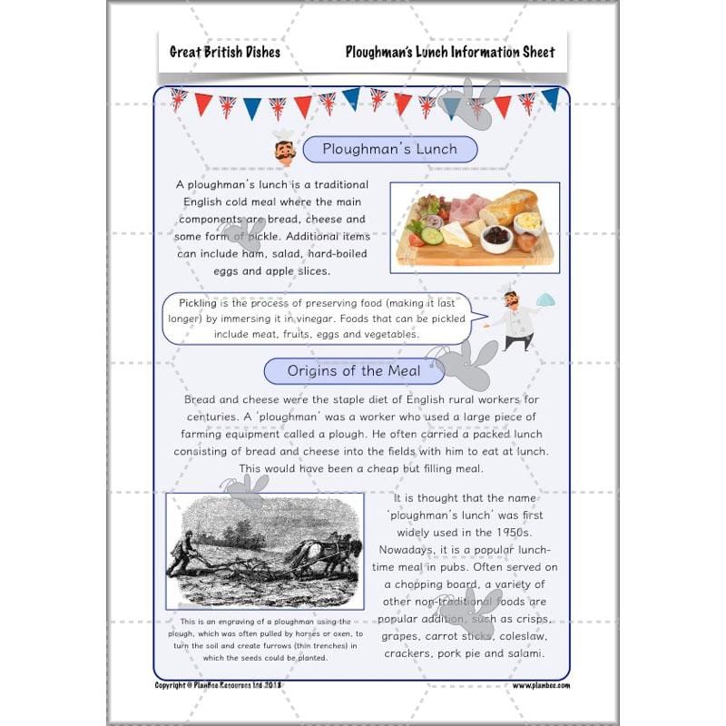 PlanBee Great British Dishes: KS2 DT scheme of work by PlanBee