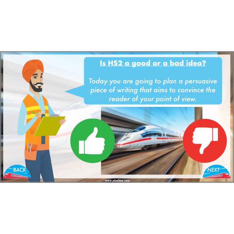 PlanBee HS2 Persuasive Writing KS2 English Planning Pack | PlanBee