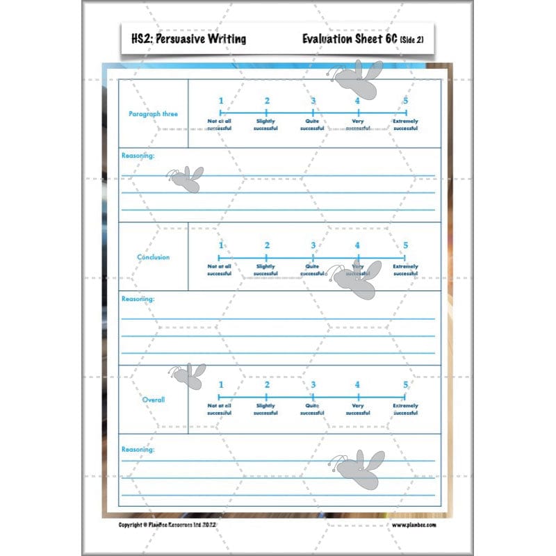 PlanBee HS2 Persuasive Writing KS2 English Planning Pack | PlanBee