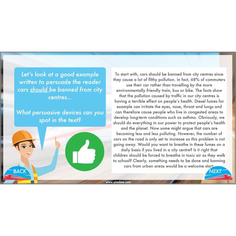 PlanBee HS2 Persuasive Writing KS2 English Planning Pack | PlanBee