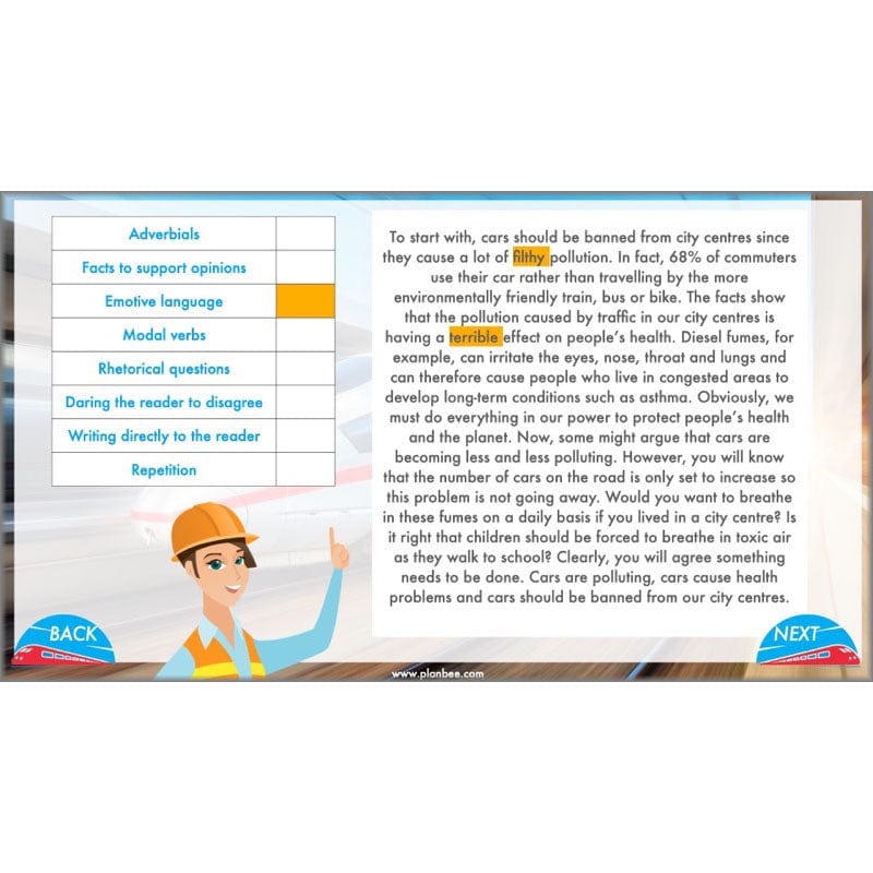 PlanBee HS2 Persuasive Writing KS2 English Planning Pack | PlanBee
