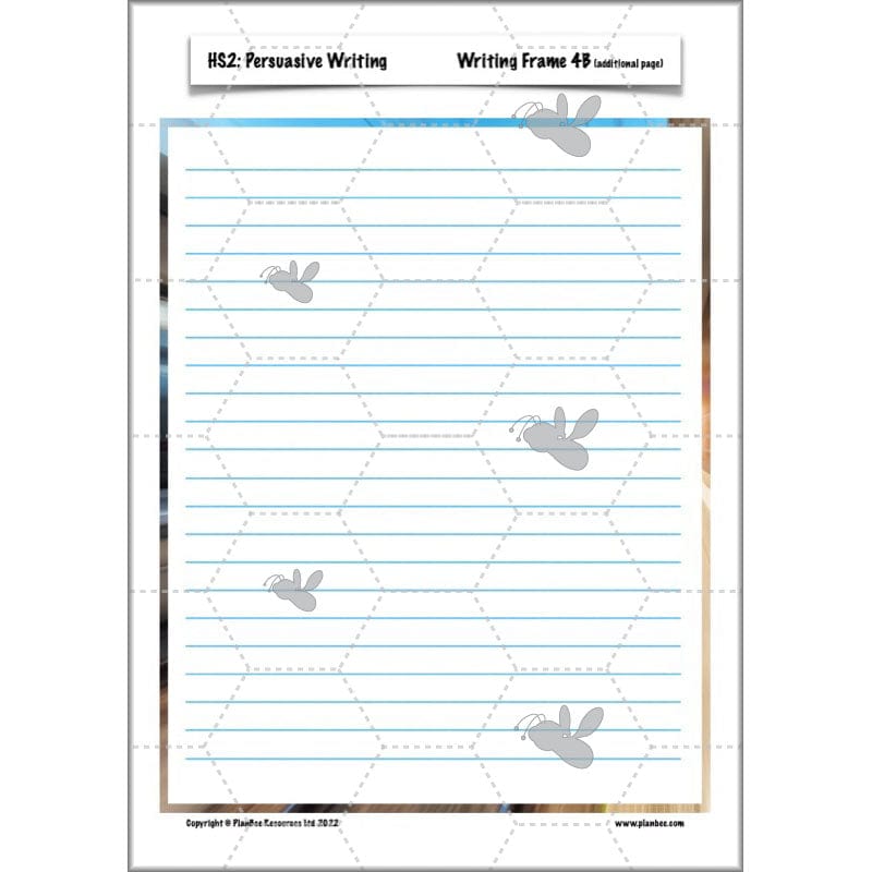 PlanBee HS2 Persuasive Writing KS2 English Planning Pack | PlanBee