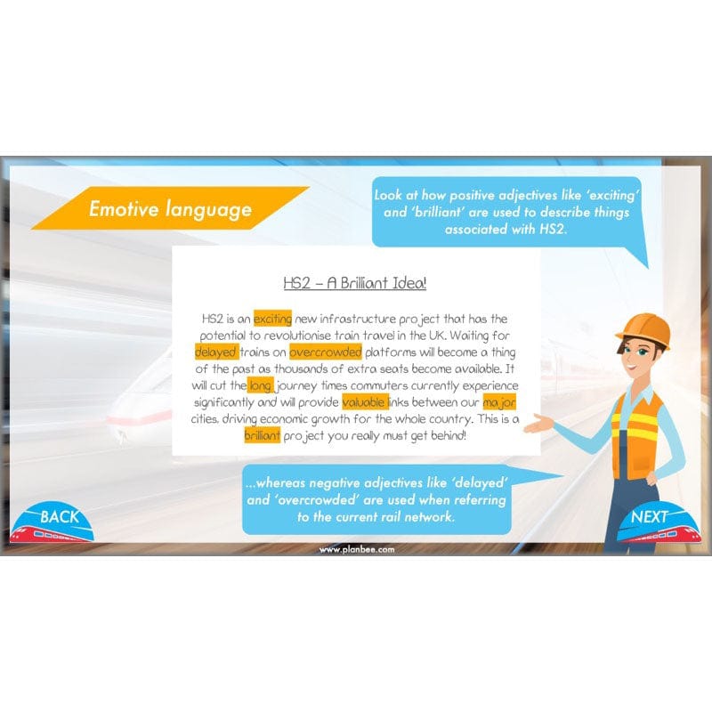 PlanBee HS2 Persuasive Writing KS2 English Planning Pack | PlanBee