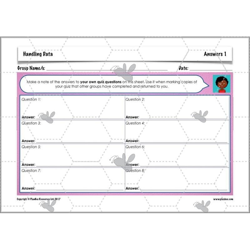 PlanBee Handling Data Year 4 Maths Lessons by PlanBee