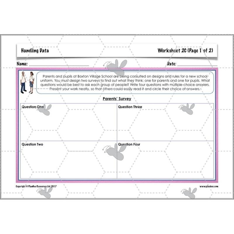 PlanBee Handling Data Year 4 Maths Lessons by PlanBee