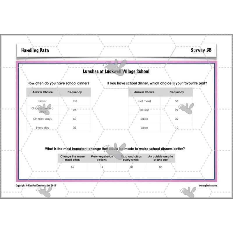 PlanBee Handling Data Year 4 Maths Lessons by PlanBee