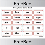 PlanBee FREE Homophones Game by PlanBee