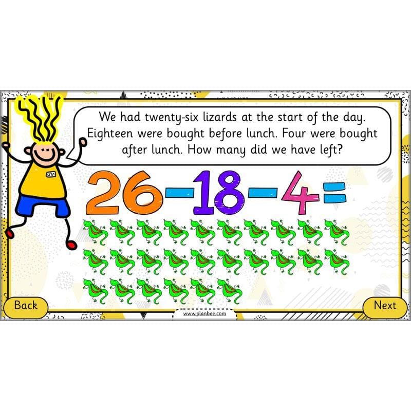 PlanBee How Can We Subtract Numbers? Maths scheme of work for Year 2