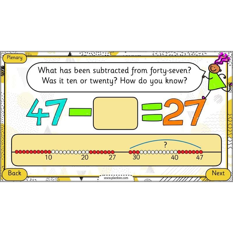 PlanBee How Can We Subtract Numbers? Maths scheme of work for Year 2