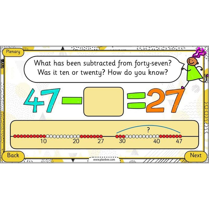 PlanBee How Can We Subtract Numbers? Maths scheme of work for Year 2
