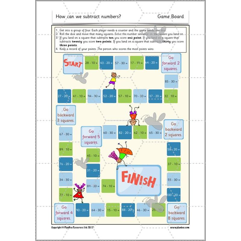 PlanBee How Can We Subtract Numbers? Maths scheme of work for Year 2