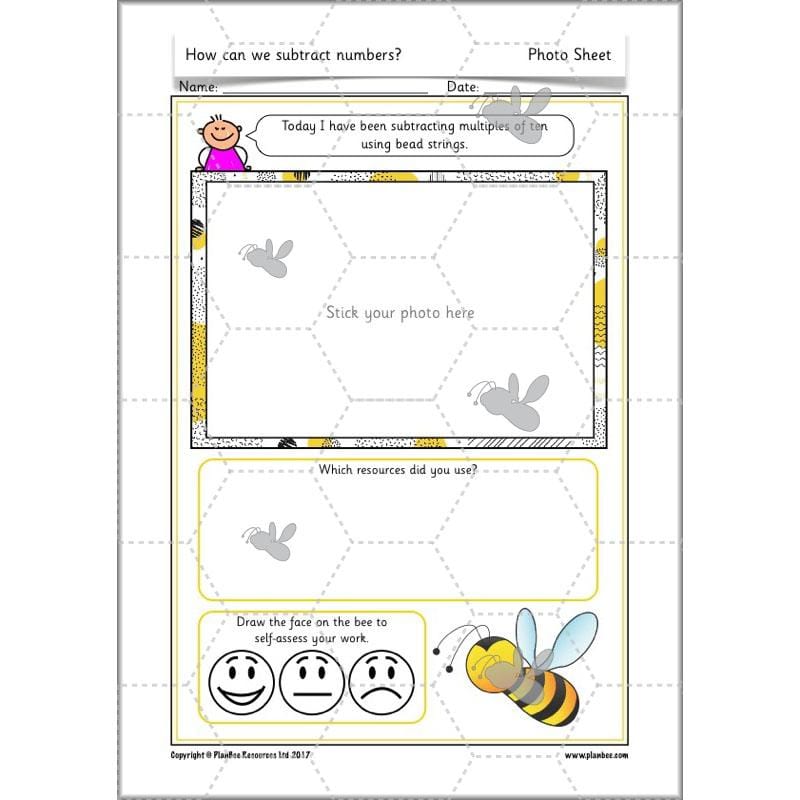 PlanBee How Can We Subtract Numbers? Maths scheme of work for Year 2