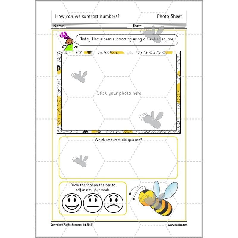 PlanBee How Can We Subtract Numbers? Maths scheme of work for Year 2