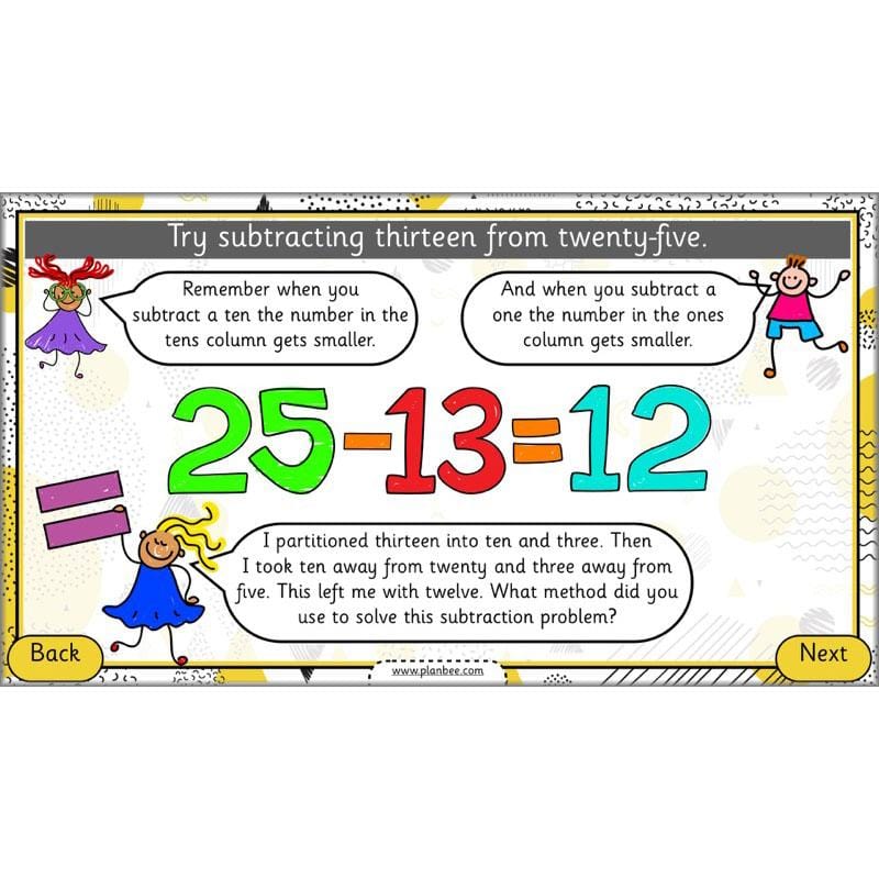 PlanBee How Can We Subtract Numbers? Maths scheme of work for Year 2