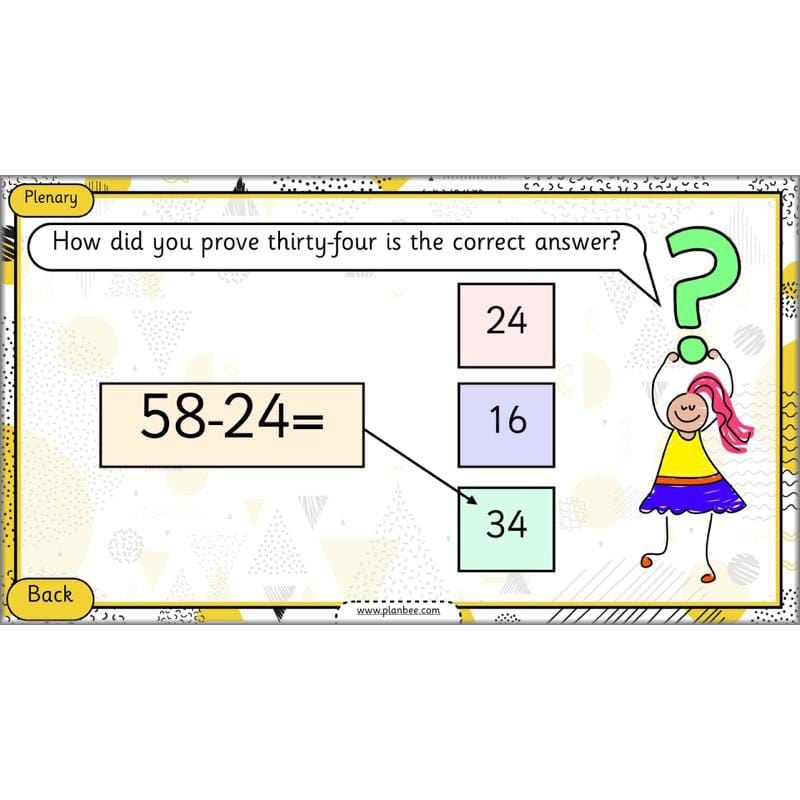 PlanBee How Can We Subtract Numbers? Maths scheme of work for Year 2