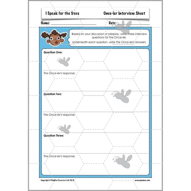 PlanBee I Speak for the Trees KS2 Ecosystems ESR Lessons