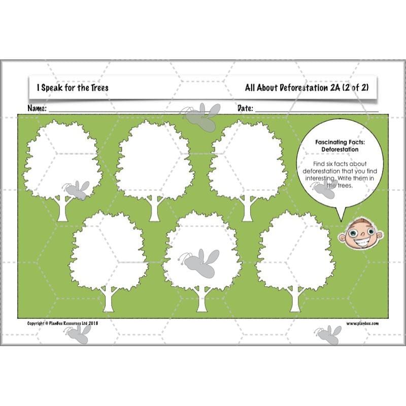 PlanBee I Speak for the Trees KS2 Ecosystems ESR Lessons