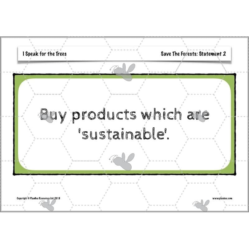 PlanBee I Speak for the Trees KS2 Ecosystems ESR Lessons