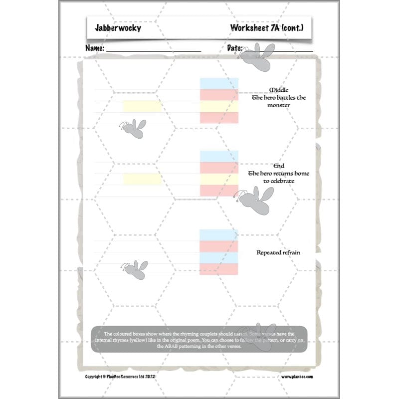 PlanBee Jabberwocky Planning KS2 | Year 5 Poetry | PlanBee