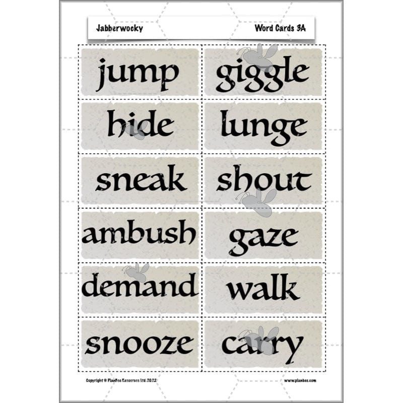 PlanBee Jabberwocky Planning KS2 | Year 5 Poetry | PlanBee