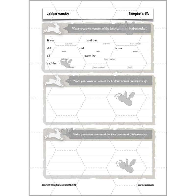 PlanBee Jabberwocky Planning KS2 | Year 5 Poetry | PlanBee
