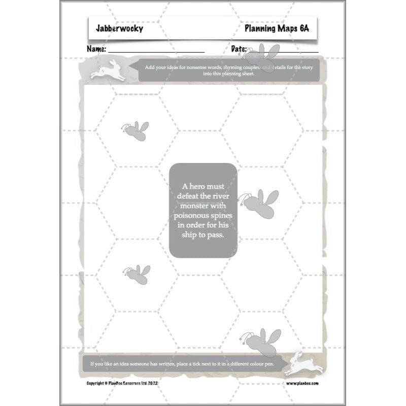 PlanBee Jabberwocky Planning KS2 | Year 5 Poetry | PlanBee