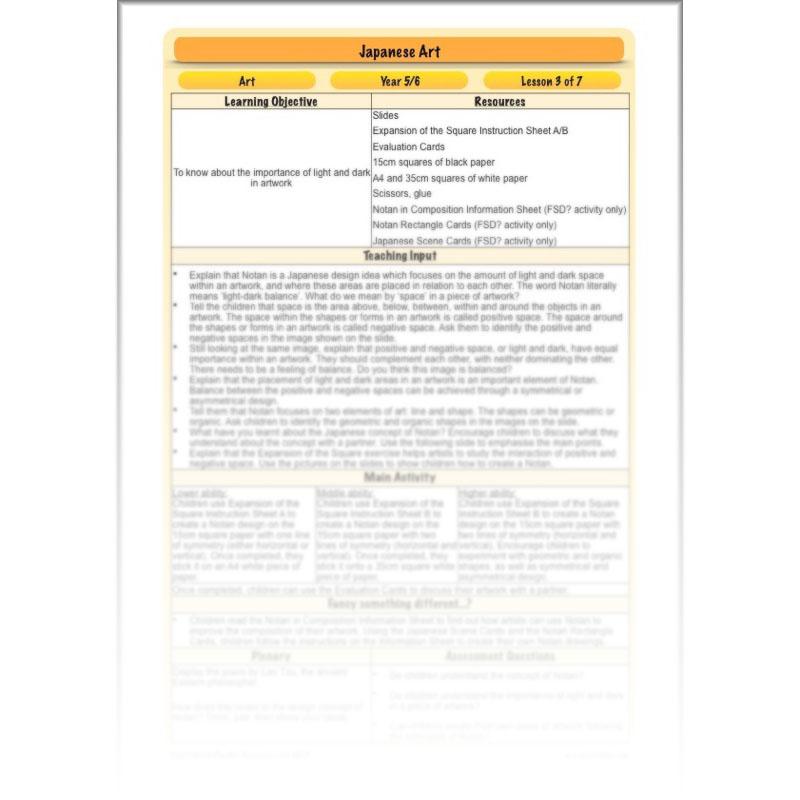 PlanBee Japanese Art for kids: PlanBee Art Lessons for UKS2