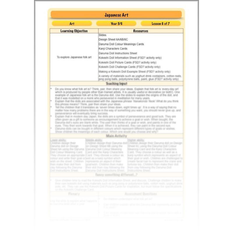 PlanBee Japanese Art for kids: PlanBee Art Lessons for UKS2