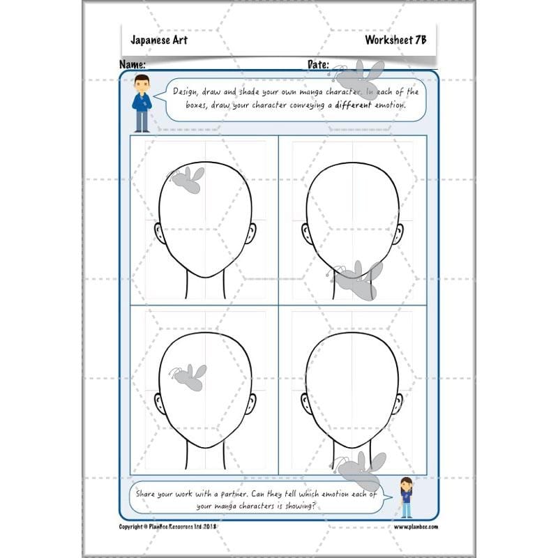 PlanBee Japanese Art for kids: PlanBee Art Lessons for UKS2