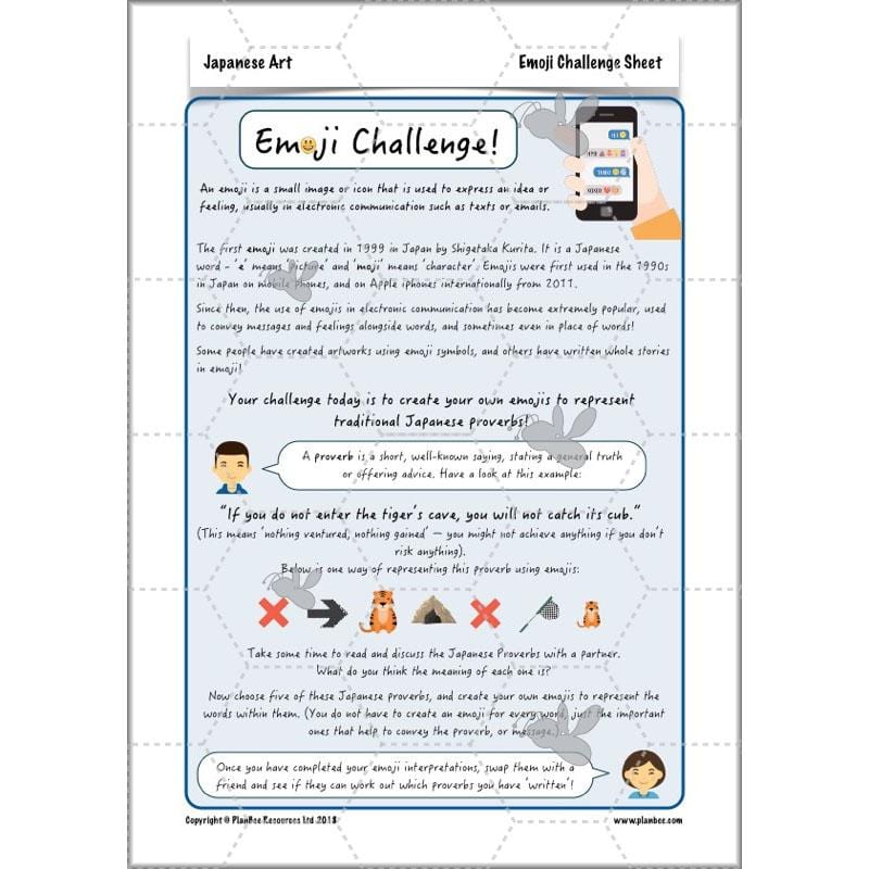 PlanBee Japanese Art for kids: PlanBee Art Lessons for UKS2