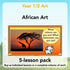 PlanBee African Art KS1: Year 1 & 2 Art Lessons by PlanBee