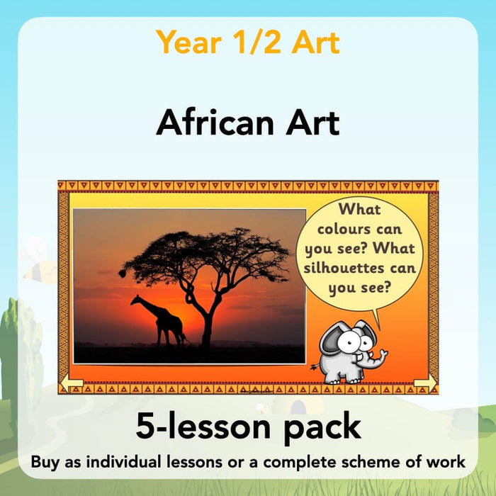 PlanBee African Art KS1: Year 1 & 2 Art Lessons by PlanBee