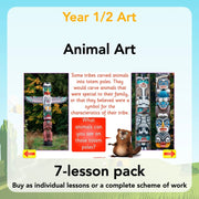 PlanBee Animal Art lessons and planning for KS1 created by PlanBee