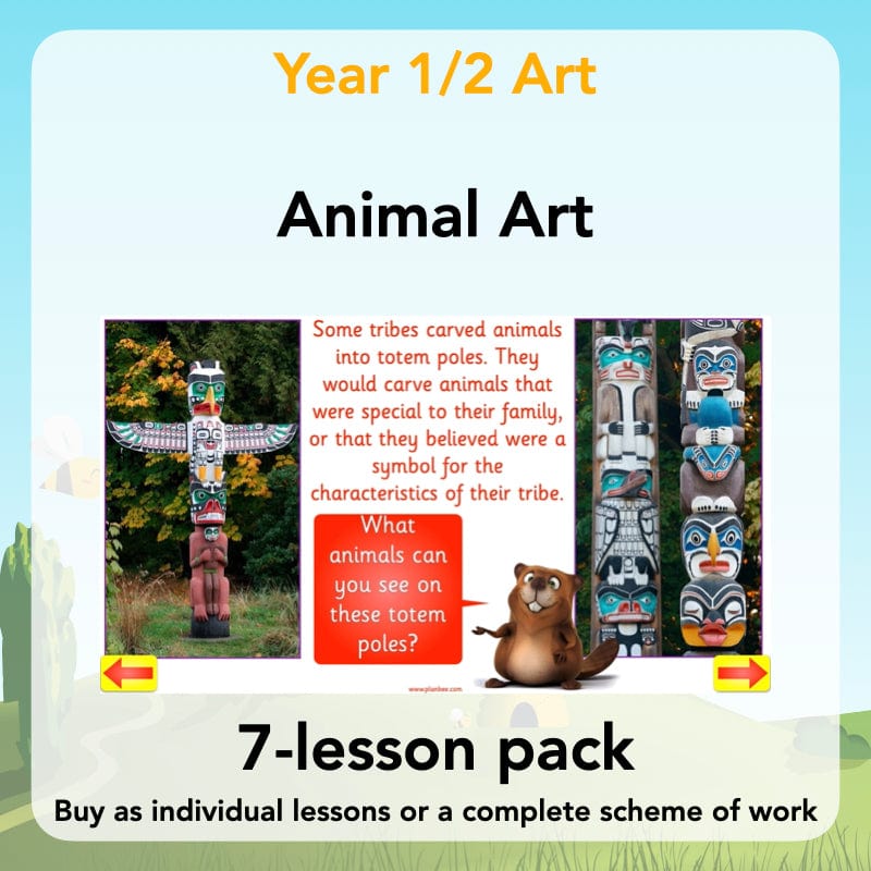 PlanBee Animal Art lessons and planning for KS1 created by PlanBee