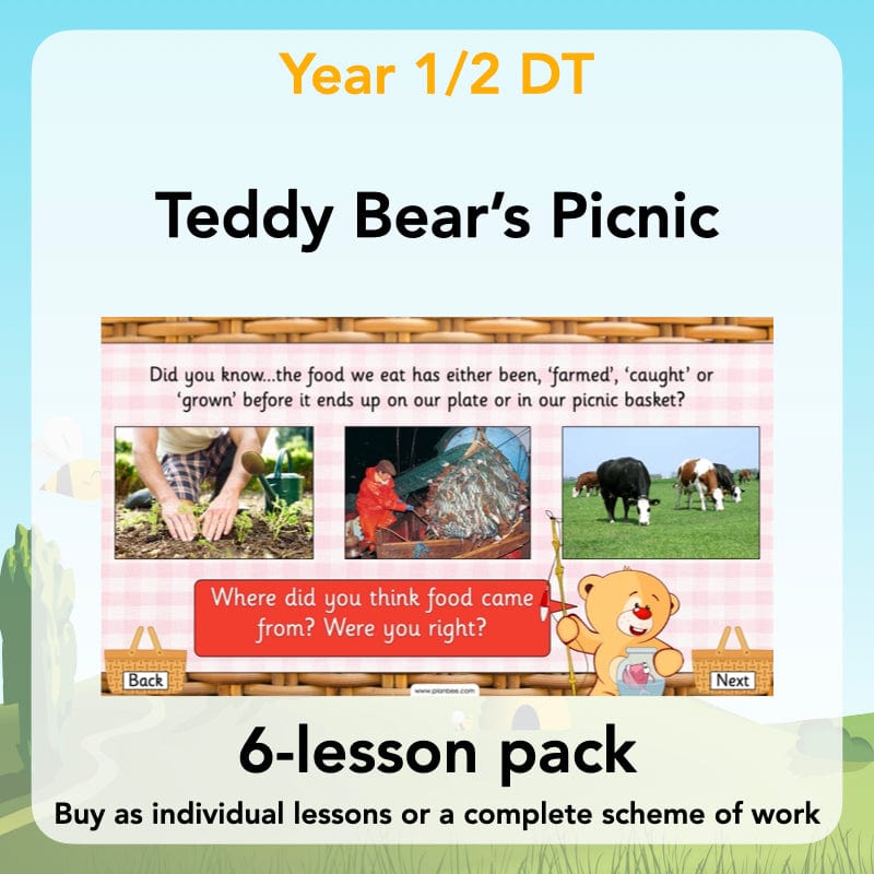 PlanBee Teddy Bears Picnic Ideas and DT Lessons by PlanBee