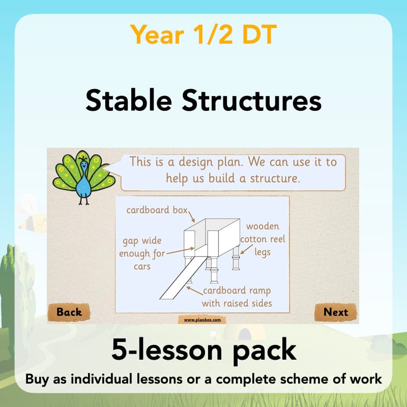 Class Lesson Basic Structure Stable Structures KS1 DT Lessons by PlanBee