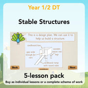 PlanBee Stable Structures KS1 DT Lessons by PlanBee