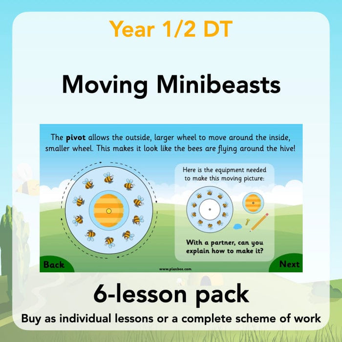 PlanBee Moving Minibeasts KS1 DT | Year 1 & Year 2 | PlanBee