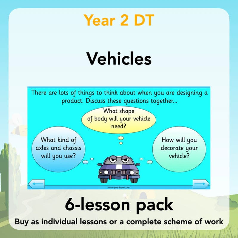 Moving Vehicles KS1 Year 2 DT Lesson Planning by PlanBee
