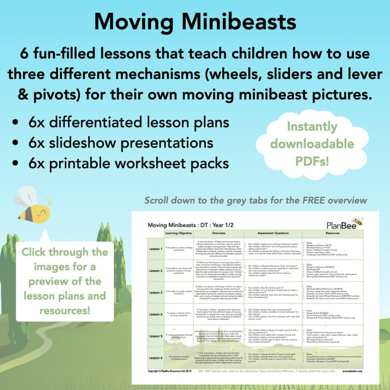 DT Mechanisms and Mechanical Systems Lessons by PlanBee