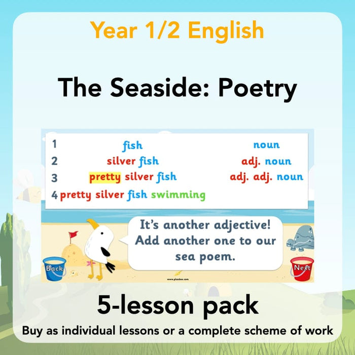 PlanBee Seaside Poetry KS1 | Year 1/2 English Lessons | PlanBee