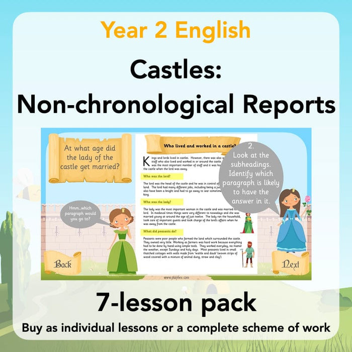 PlanBee Castles Year 2 English Planning Pack by PlanBee