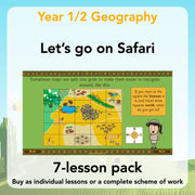 PlanBee Let's go on Safari: Kenya KS1 Geography Lesson Plans