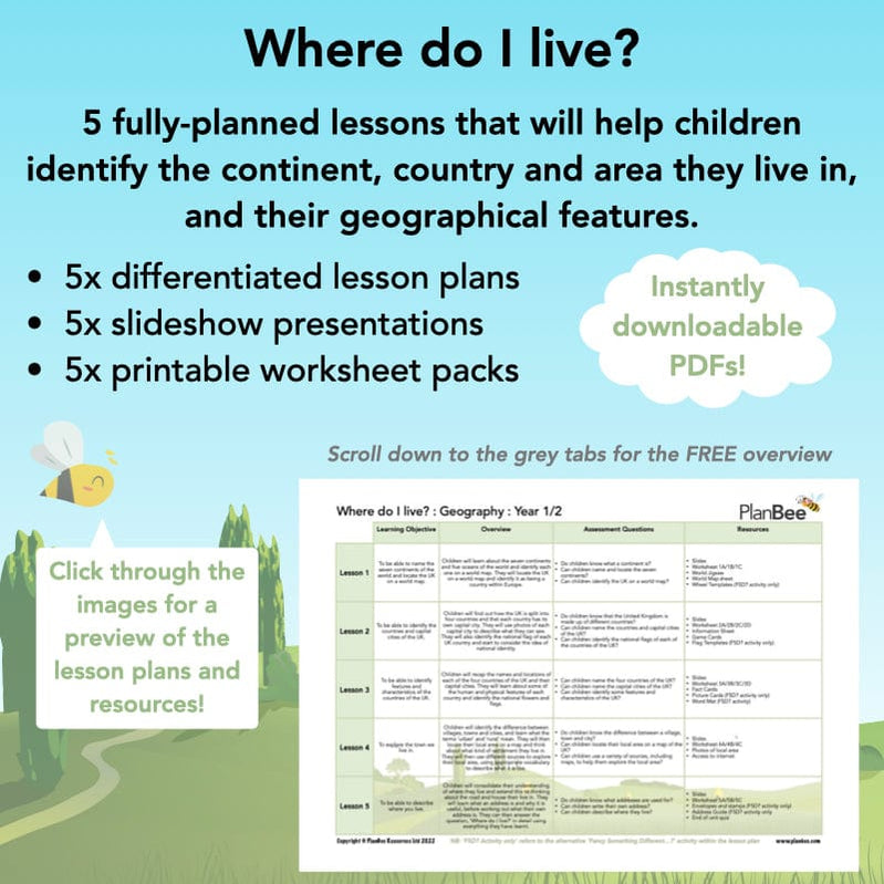 Geography Skills and Fieldwork for KS1 and KS2 by PlanBee