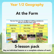 PlanBee At the Farm lesson plans KS1 Geography pack by PlanBee