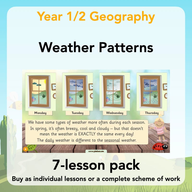 PlanBee Weather Patterns: KS1 lessons, activities and worksheets