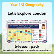 PlanBee Let's Explore London Topic KS1 Geography Lessons by PlanBee