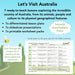 PlanBee Let's visit Australia KS1 Geography lessons by PlanBee