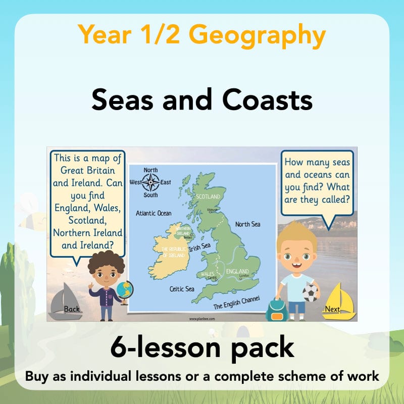 PlanBee At The Seaside KS1 Geography Lessons by PlanBee