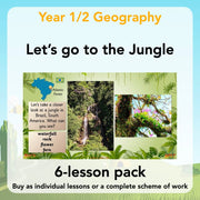 PlanBee Let's go to the Jungle Geography lessons for KS1